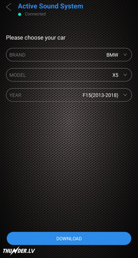 dbplus program for controlling the Thunder active exhaust system